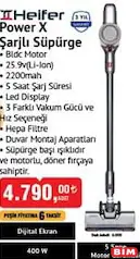 HEİFER POWER X ŞARJLI SÜPÜRGE